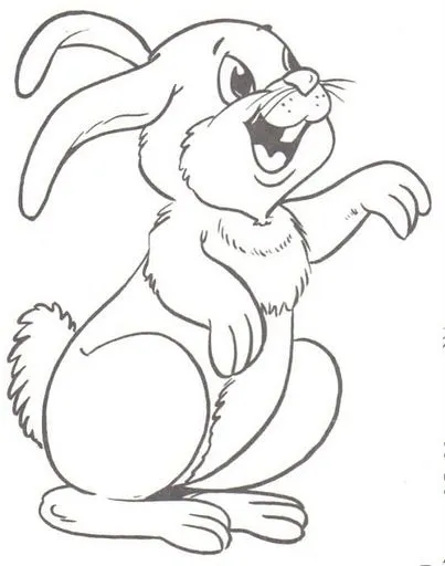 Conejo dibujo animado - Imagui