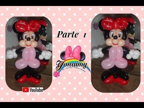 Figuras de globos de Minnie Mouse - Imagui