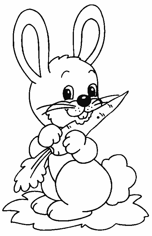 Dibujo de conejito para colorear - Imagui