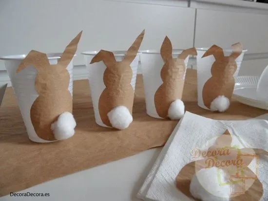 Conejos de Pascua para decorar la mesa. | Pascua | Pinterest ...
