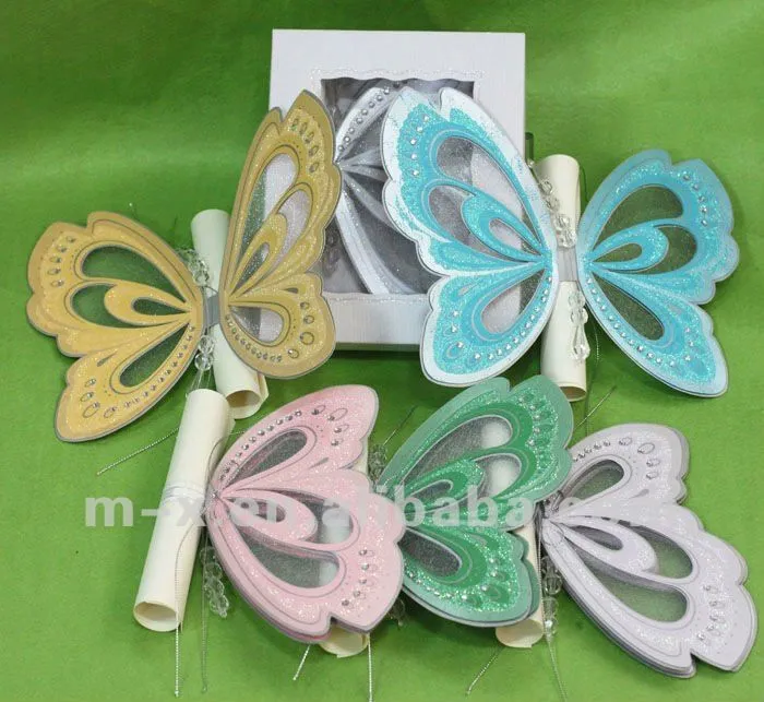 Tarjetas de invitación en forma de mariposa - Imagui