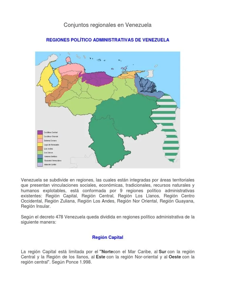 Conjuntos Regionales en Venezuela | PDF | Andes | Venezuela