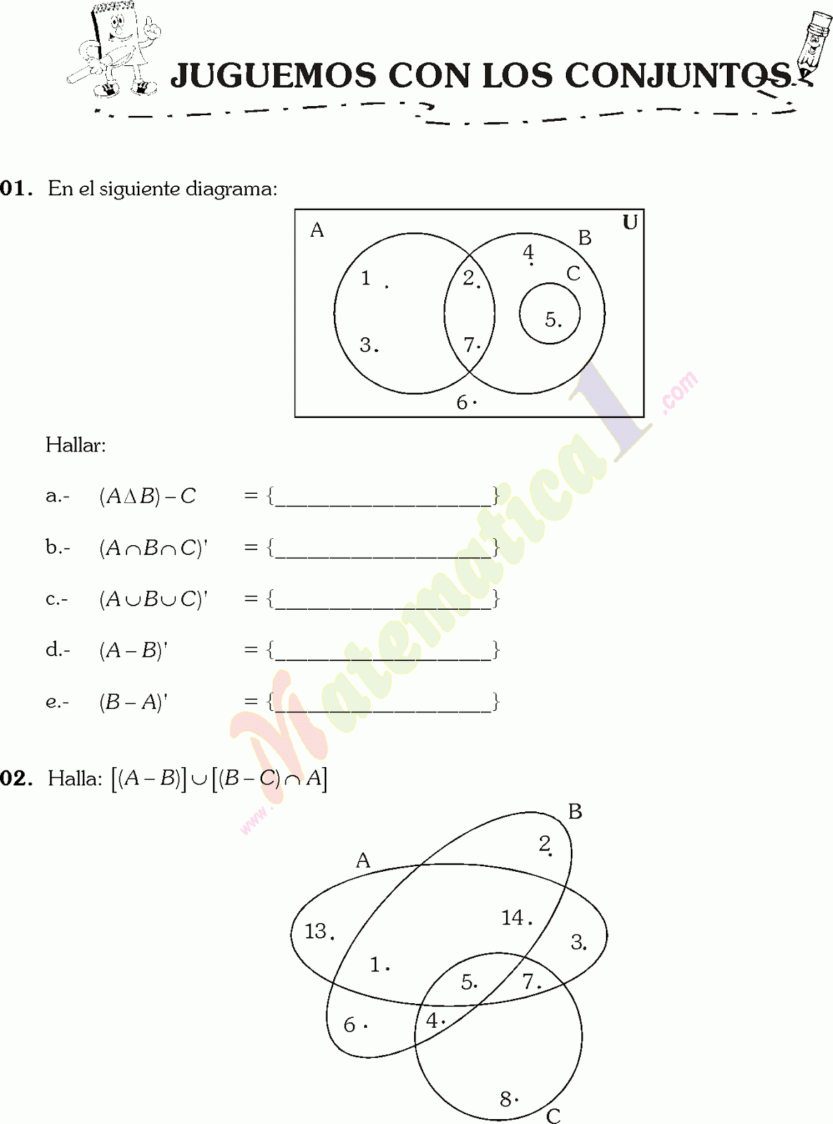 conjuntos+ejercicios+EN+SEXTO+ ... conjuntos+ejercicios+EN+SEXTO+ ...