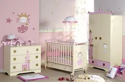 Dibujos para decorar un dormitorio de bebé mujer - Imagui