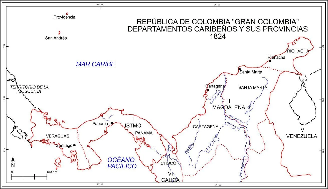 Construcción y deconstrucción territorial del Caribe Colombiano en el siglo  XIX