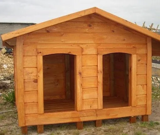 Como construir casa para perros de madera - Imagui