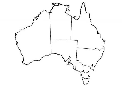 Continente australia para colorear - Imagui