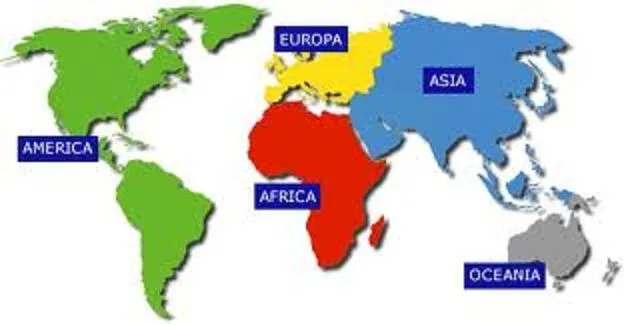 Los seis continentes del mundo - Imagui
