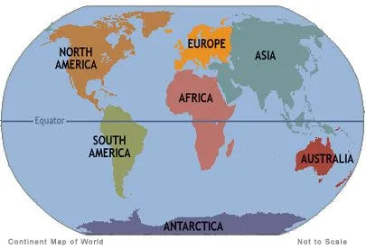 7 continentes del mundo - Imagui