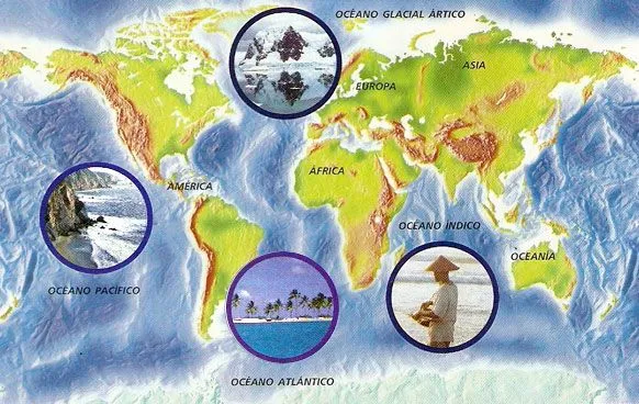 Continentes y océanos