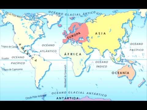 Los continentes del planeta tierra - YouTube