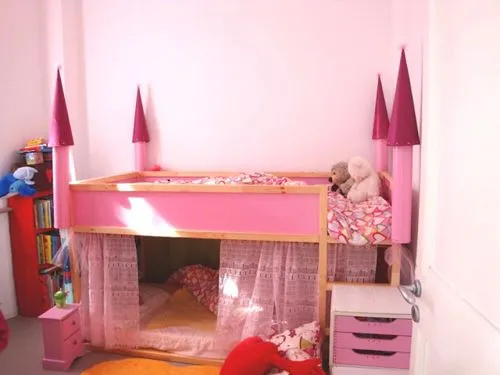 Convierte la cama Kura de Ikea en un castillo — Habitaciones Tematicas
