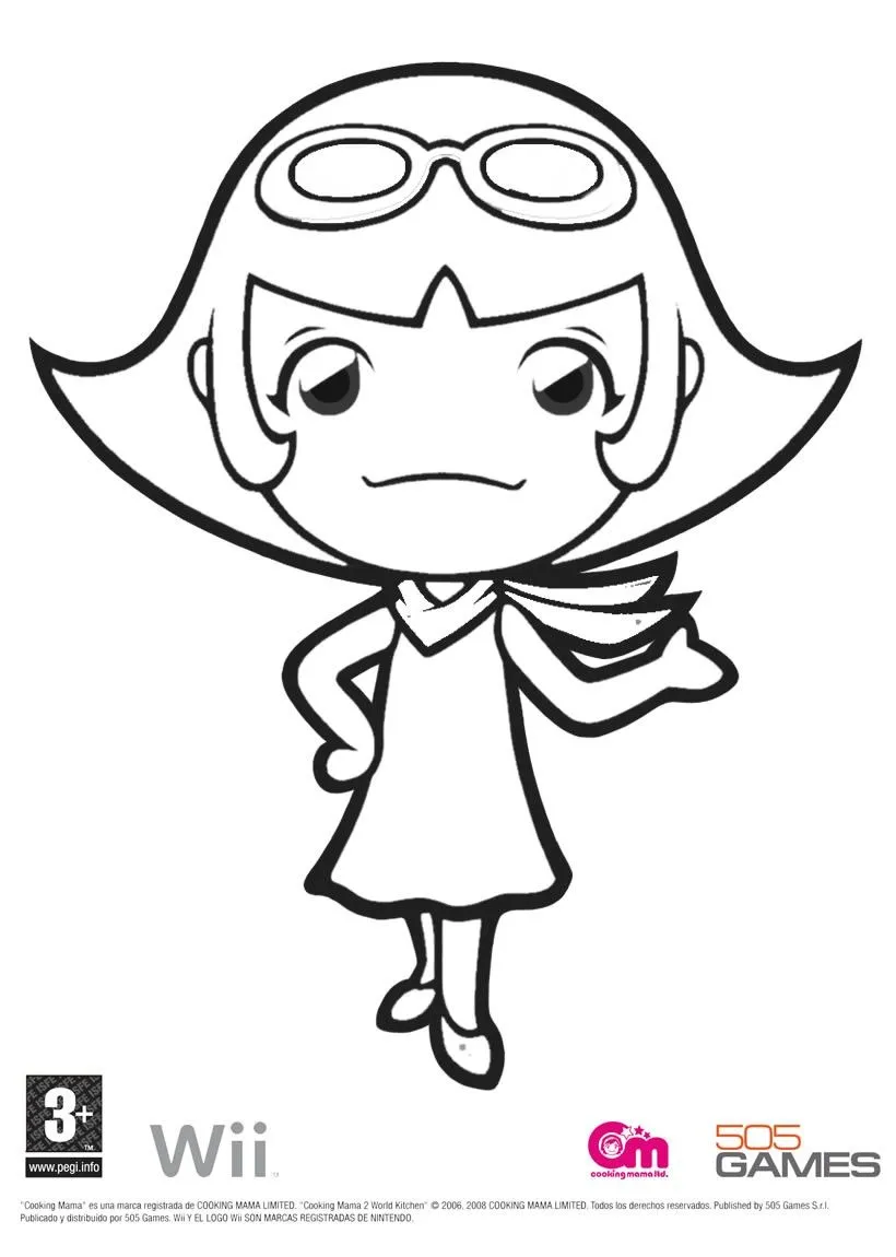 COOKING MAMA 2 Nintendo: dibujos para colorear, Amigas de Cooking ...