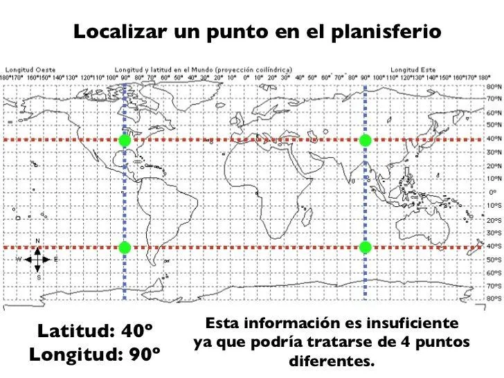 Coordenadas geograficas planisferio - Imagui