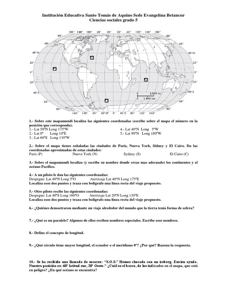 Coordenadas Geograficas Quinto | PDF