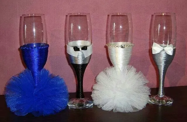 Boda: Copas de novios♥♥ on Pinterest | Champagne Flutes, Grooms ...