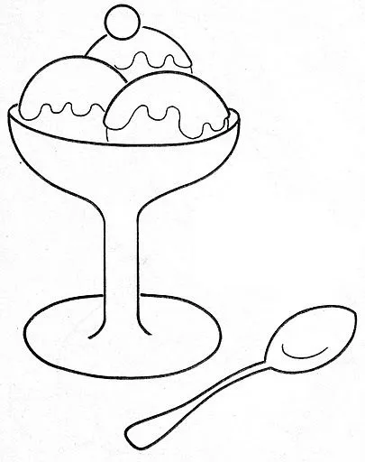 COPAS DE HELADO DIBUJOS PARA COLOREAR | Dibujos para colorear COPAS DE HELADO DIBUJOS PARA COLOREAR | Dibujos para colorear