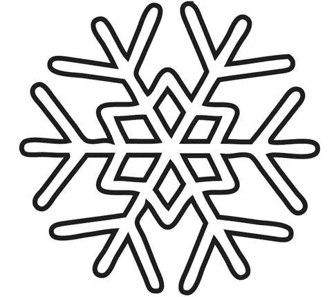 Copo De Nieve Para Colorear | copos de nieve | Pinterest ...