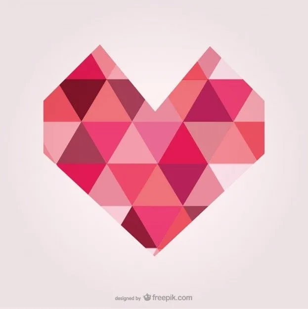 Corazón artístico formas geométricas | Descargar Vectores gratis