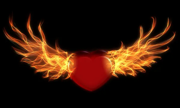 Corazón de fuego — Foto stock © alanuster #15639867