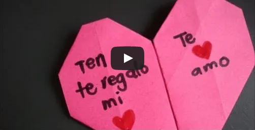 Como hacer un Corazón de papel para tu amor - Emoticones 2012