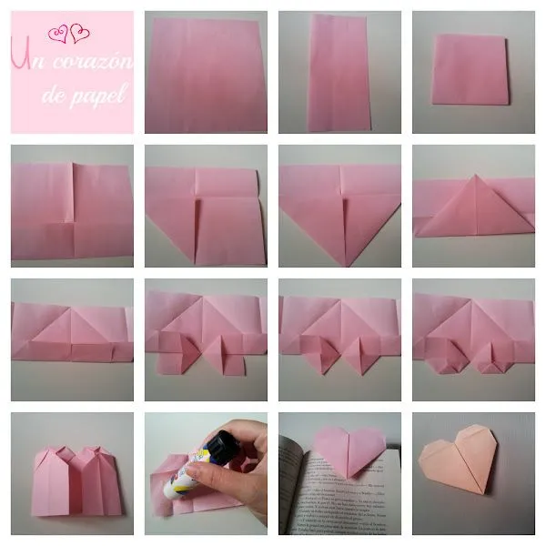 Como hacer un corazón de papel - Imagui