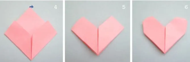 Como hacer un corazon en papel - Imagui