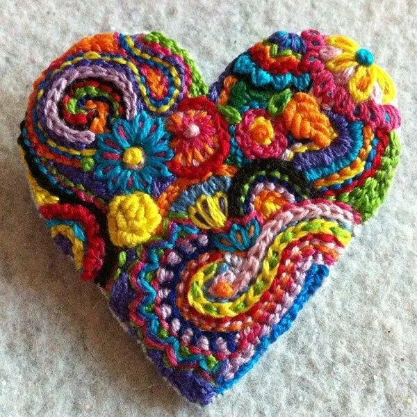 Corazon tejido | Crochet | Pinterest | Tejido, Heart Crafts and Heart