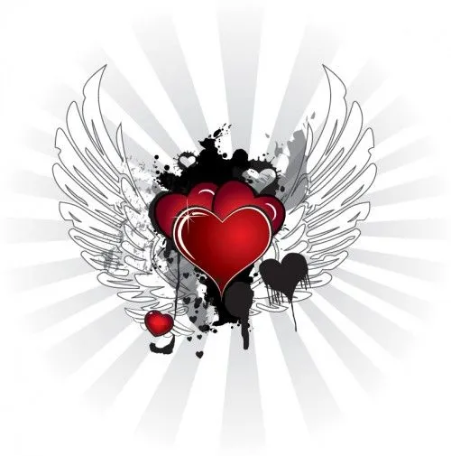 Corazones con alas | Te Amo Web - Imagenes de amor