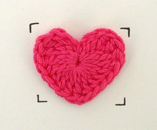 Como hacer corazon tejido a crochet - Imagui