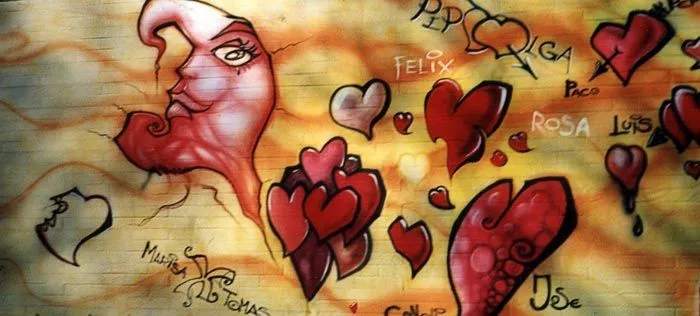 Corazones Graffiti - Graffiti Love - Graffiti de Amor