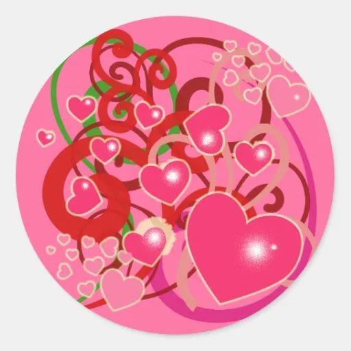 Corazones y pegatinas bonitos de los remolinos de Zazzle. Corazones y pegatinas bonitos de los remolinos de Zazzle.