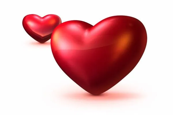 Dos corazones rojos (14367)