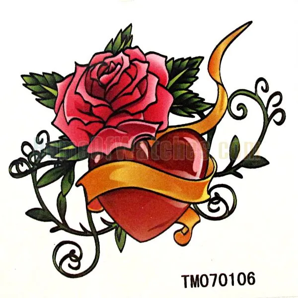 Tatuajes de corazones y rosa - Imagui