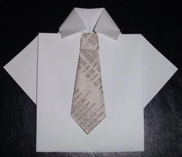 Como hacer una corbata de papel - Imagui