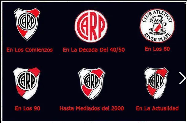 Córdoba es de River: El Escudo de River Plate a lo largo de los años.