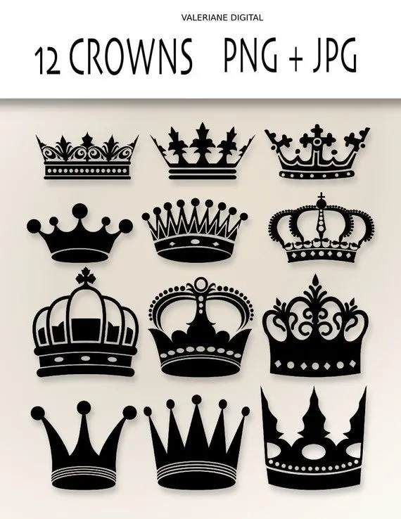 Corona Clip Art Digital clipart coronas para por ValerianeDigital Corona Clip Art Digital clipart coronas para por ValerianeDigital