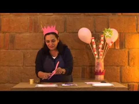 Cómo hacer una corona de foamy para fiesta de princesa - YouTube