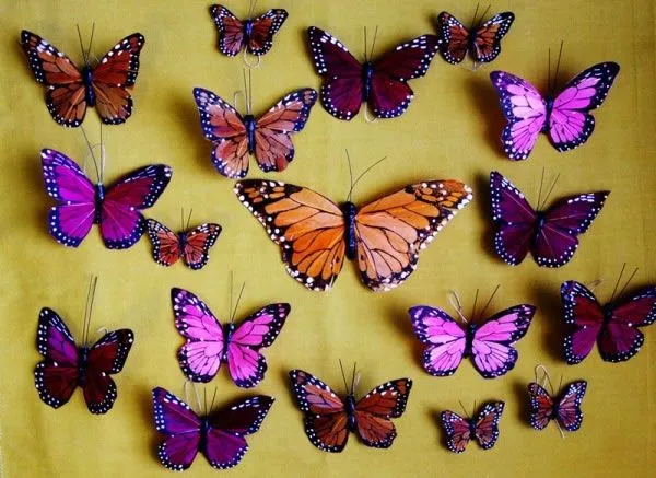 Corona de mariposas - Guía de MANUALIDADES