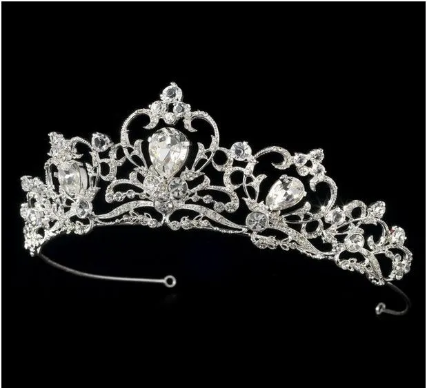 Corona real de diamantes de imitación de la venda Crystal Wedding ...