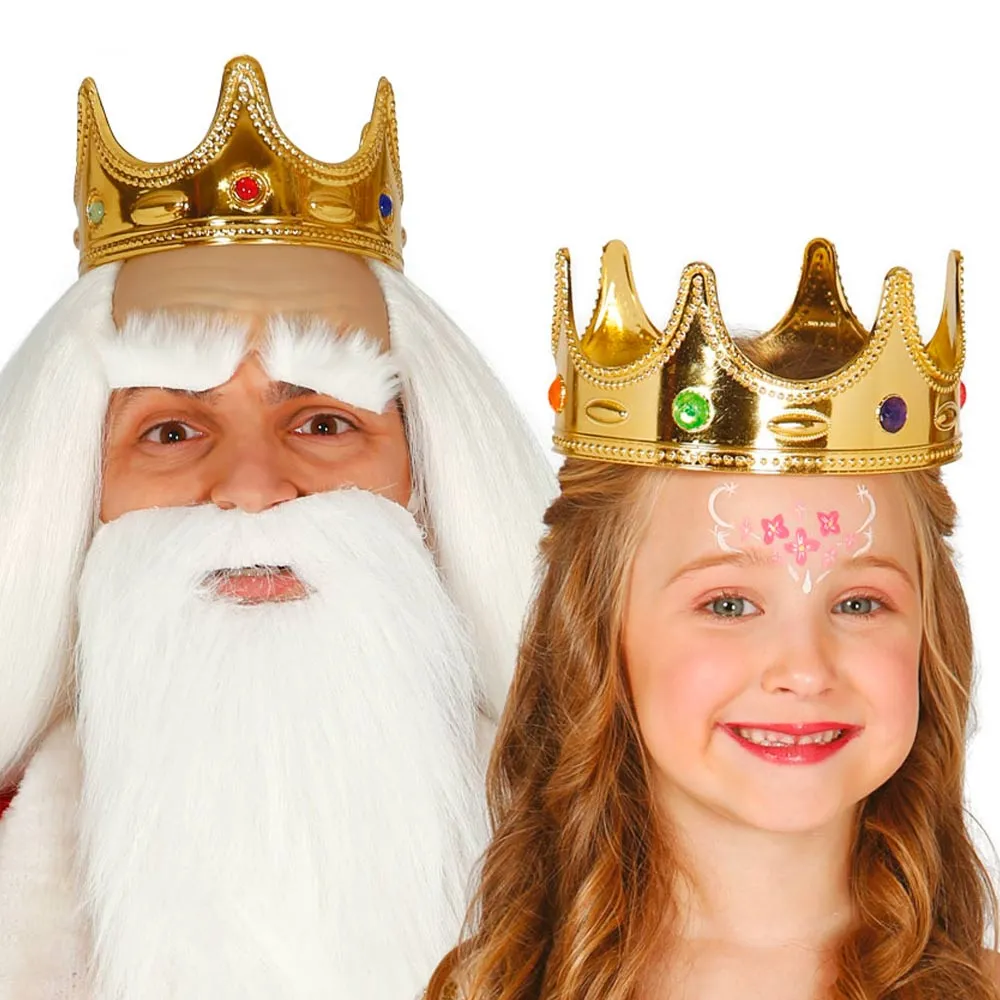 ▷ Corona Rey y Reina Infantil Oro Navidad - Envío 24 h ✓