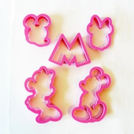 Cortadores de galletas Mickey Minnie