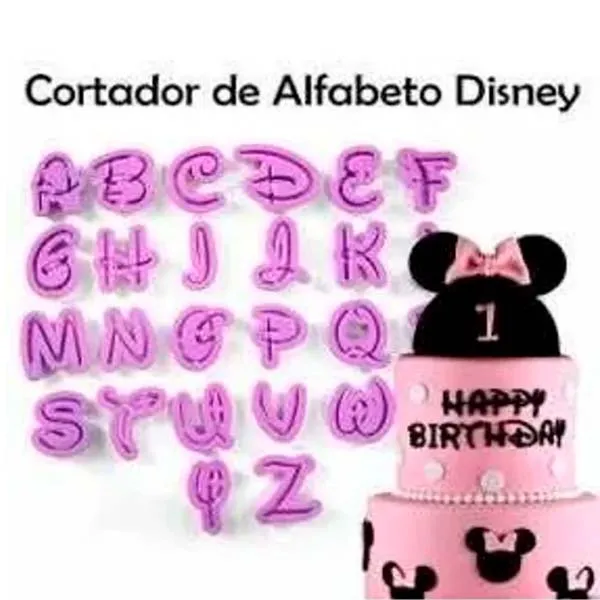 Cortantes Letras Abecedario Disney - Deliganga