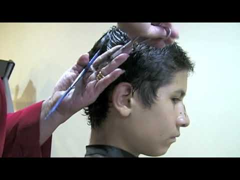 Como cortar el cabello a un niño, How to cut short hair step by ...