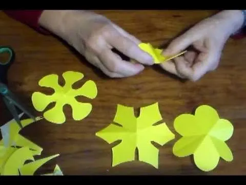 Como cortar flores de 6 pétalos- As cut flowers 6 petals- - YouTube