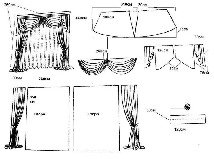 cortinas on Pinterest | Swag, Curtains and Valances