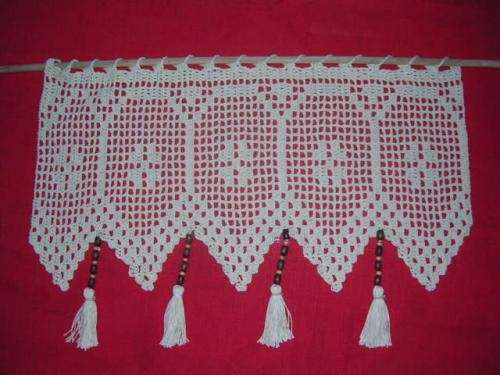 Ganchillo patrones cortina - Imagui