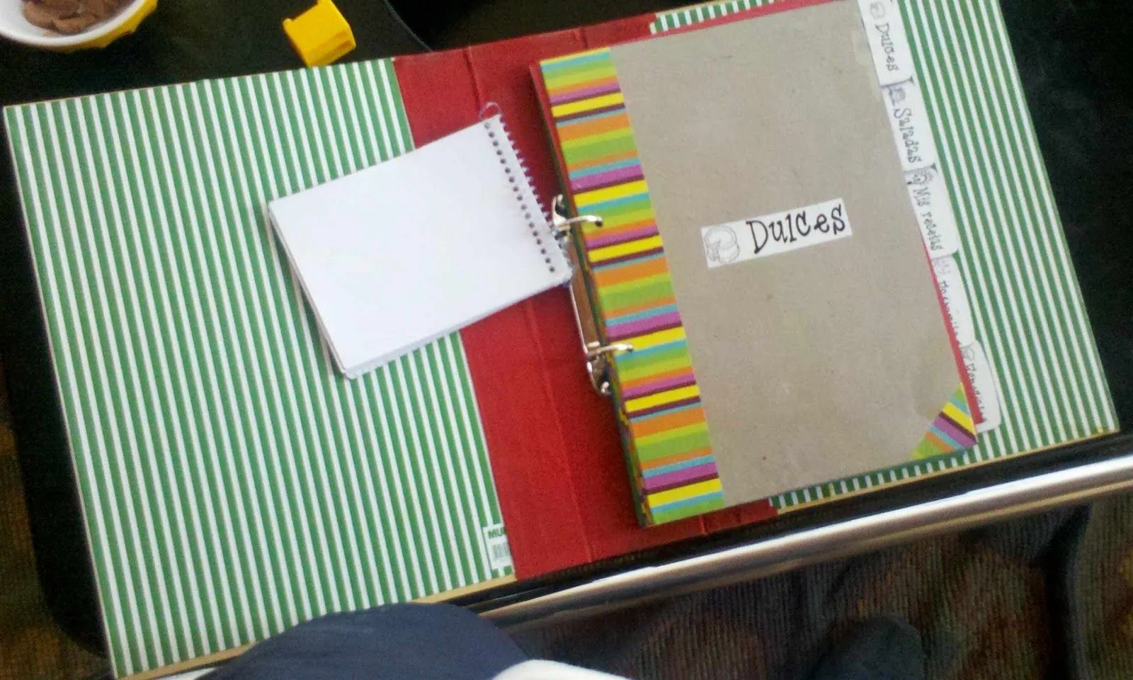 Hacer cosas, que cosa mas linda!!: carpeta para guardar recetas Hacer cosas, que cosa mas linda!!: carpeta para guardar recetas