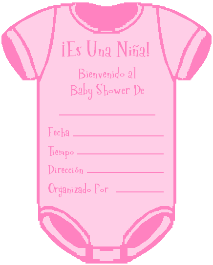 Invitaciones para baby shower de niña gratis para imprimir español ...