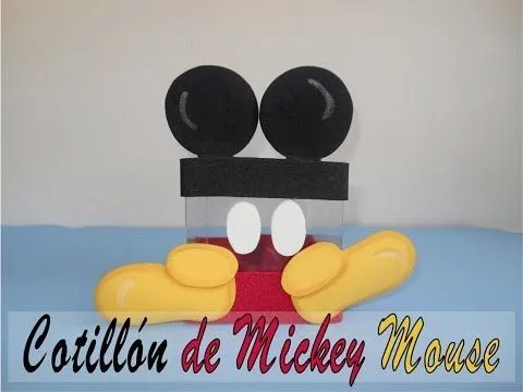 Cotillon o dulcero mickey mouse - YouTube